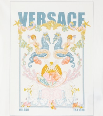 Printed cotton jersey T-shirt | Versace Kids