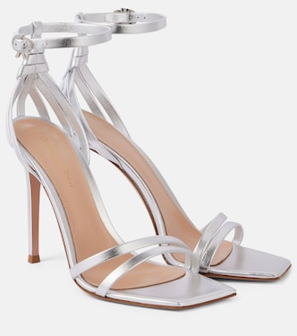 105 metallic leather sandals | Gianvito Rossi