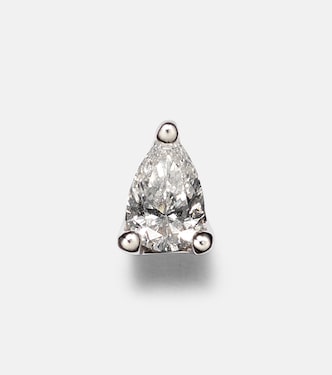 18kt white gold single earring with diamonds | Anita Ko