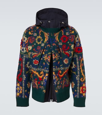 Floral wool jacquard jacket | Sacai