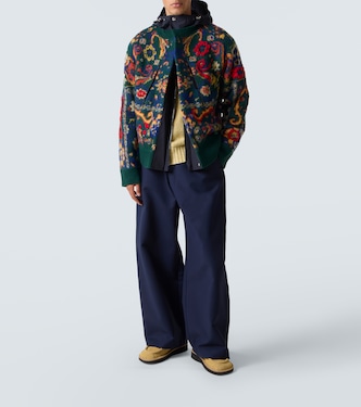Floral wool jacquard jacket | Sacai