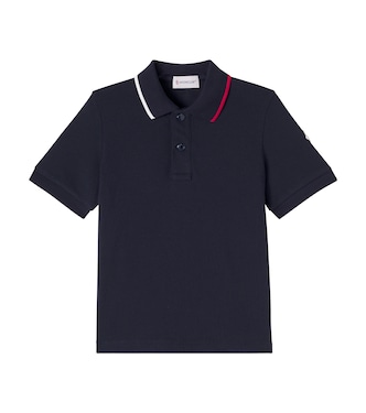 Cotton piqué polo shirt | Moncler Enfant