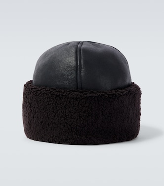Mütze Blizzard aus Leder und Shearling | Our Legacy