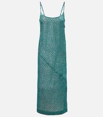 Polka-dot devoré slip dress | Dries Van Noten