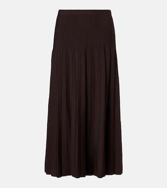 Lena pleated midi skirt | Staud