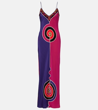 Printed silk crêpe de chine maxi dress | Pucci