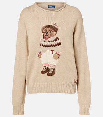 Polo Bear cotton and wool-blend sweater | Polo Ralph Lauren