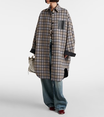 Reversible wool and cashmere coat | Loewe