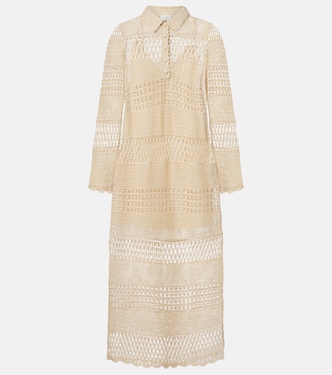 Wanderlust crochet cotton-blend midi dress | Zimmermann