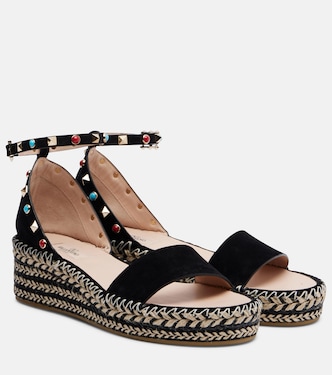 Sandales espadrilles Rockstud en daim | Valentino Garavani