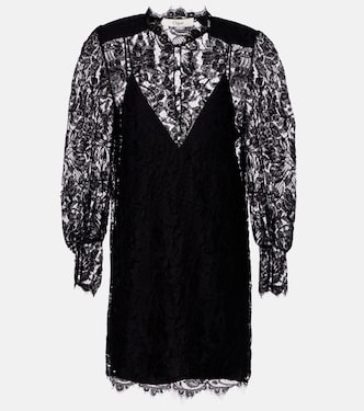 Vestido corto de encaje floral | Chloé