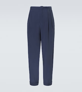 Silk habotai straight pants | Saint Laurent