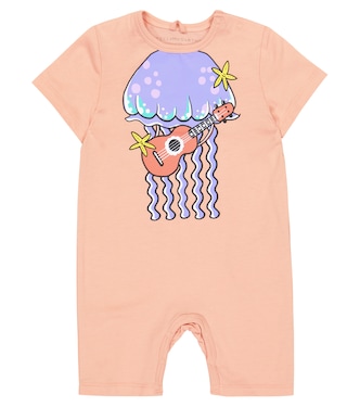 Baby printed cotton romper | Stella McCartney Kids