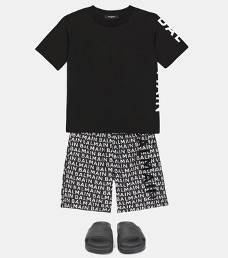 Logo swim trunks | Balmain Kids