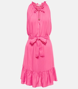 Self-tie ruffled minidress | Heidi Klein