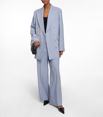 Pantalon ample en laine mélangée | Khaite