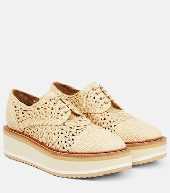 Borril raffia platforms | Clergerie