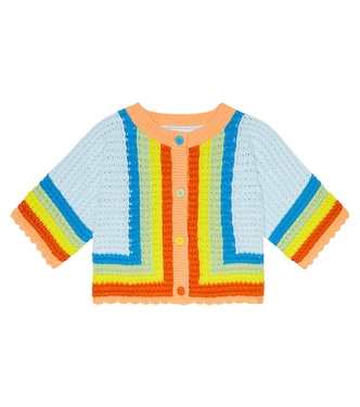 Cárdigan de algodón a rayas | Stella McCartney Kids