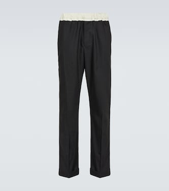Pantalones deportivos rectos de lana | Wales Bonner