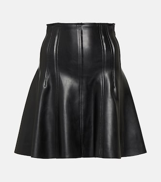 Grace faux leather miniskirt | Norma Kamali