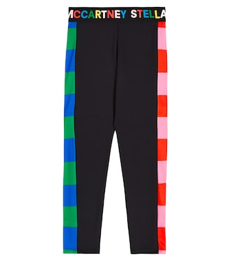 Logo striped jersey leggings | Stella McCartney Kids