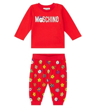 Bébé – Ensemble t-shirt et pantalon imprimés | Moschino Kids