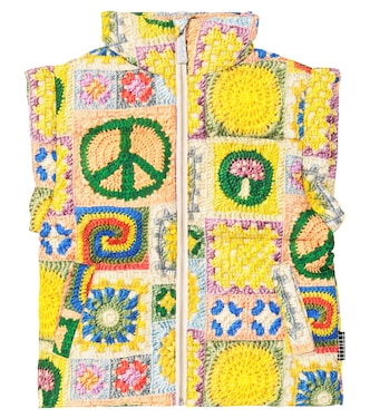 Gilet Harsha trapuntato con stampa crochet | Molo