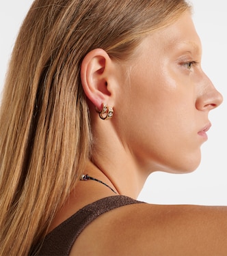 Boucle d'oreille unique Ecrou en or 18 ct et diamants | Marie Lichtenberg