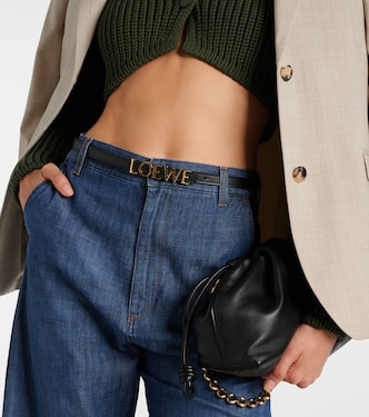 Cintura Slim in pelle con monogramma | Loewe
