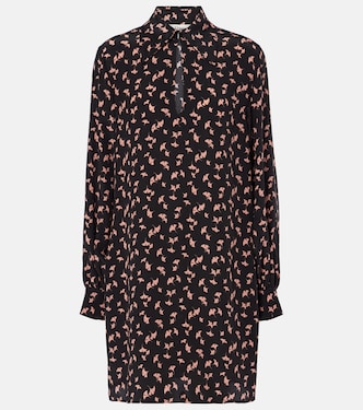 Abito corto in chiffon di seta | Chloé