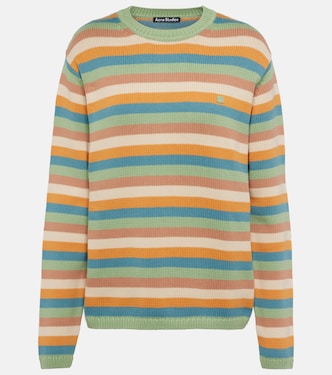 Pull rayé en coton | Acne Studios