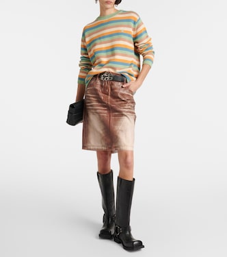 Pull rayé en coton | Acne Studios