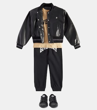 Giacca in similpelle con logo | Givenchy Kids