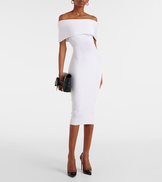 Off-Shoulder-Midikleid | Mugler