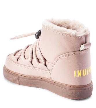 Grape faux leather snow boots | Inuikii Kids