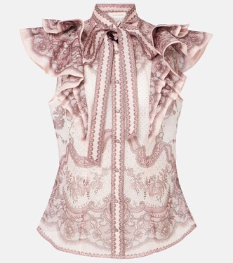 Bluse Crush aus Leinen und Seide | Zimmermann