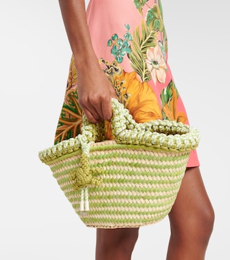 Sac panier Dee Dee Small en raphia | Alémais