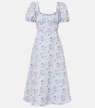 Elora floral ikat midi dress | Markarian
