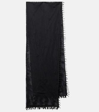 Floral embroidered tulle scarf | Toteme