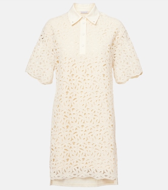 Cotton-blend lace minidress | Moncler