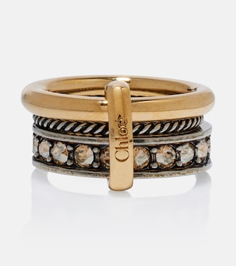 Embellished logo ring  | Chloé