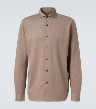 Cotton piqué shirt | Brioni