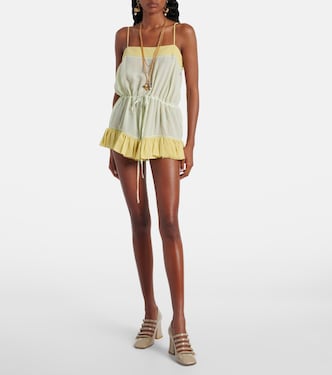 Ruffled silk romper | Chloé