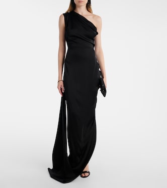 Andreas draped one-shoulder satin gown | Vivienne Westwood