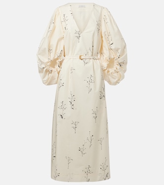 Corrie belted floral cotton midi dress | Altuzarra