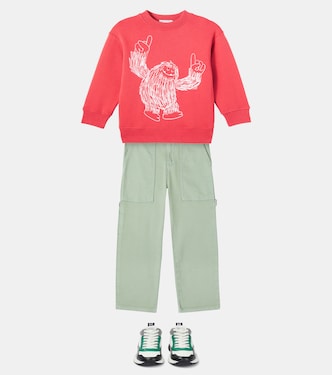 Printed cotton jersey sweatshirt | Stella McCartney Kids