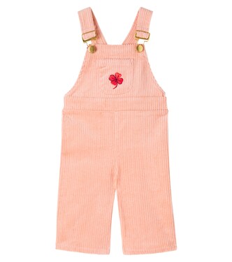 Baby embroidered cotton corduroy overalls | Mini Rodini