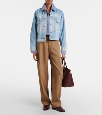 Faded denim jacket | Victoria Beckham