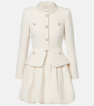 Robe en tweed à ornements | Self-Portrait