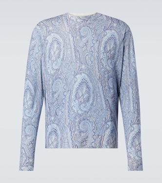 Pullover in seta e cashmere con stampa paisley | Etro